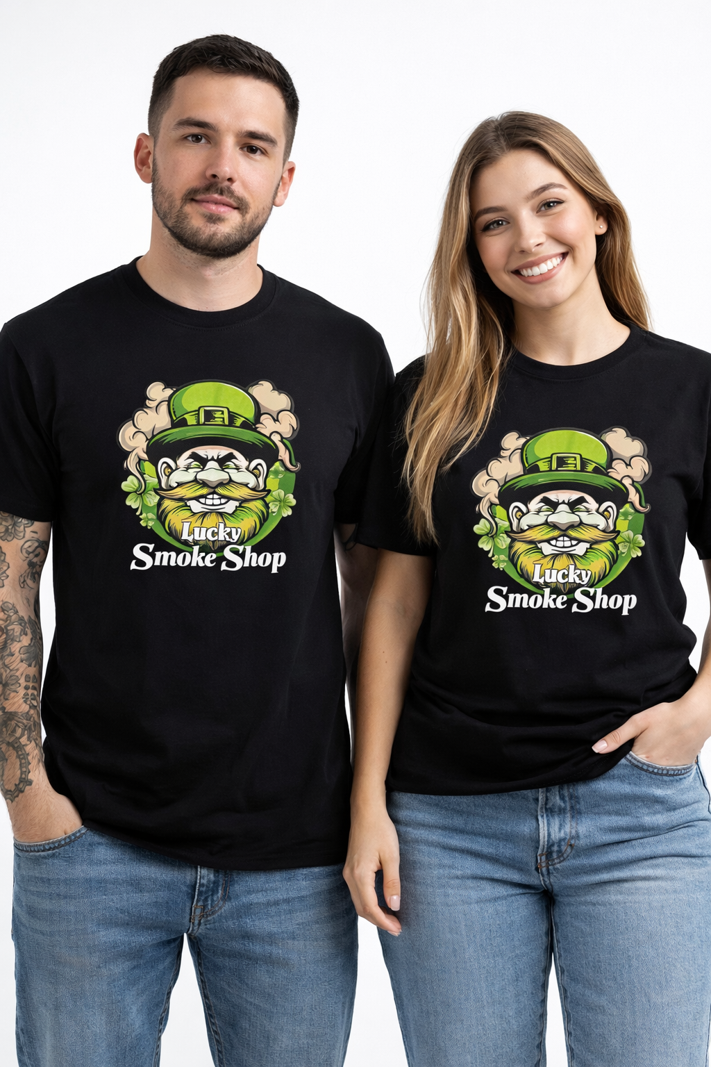 Lucky smoke shop shirt